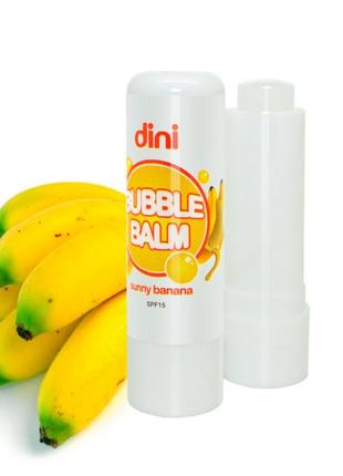 Гігієнічна помада "банан" dini bubble balm banan