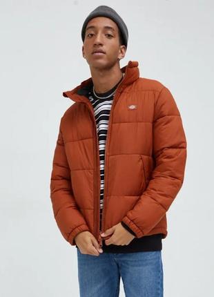 Пуховик куртка dickies waldenburg puffer dk0a4xp2iex1 winter warm premium orange