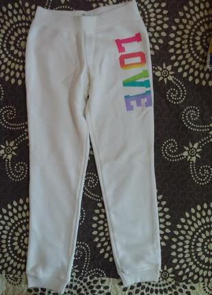 Теплые белые спортивные штаны childrens place