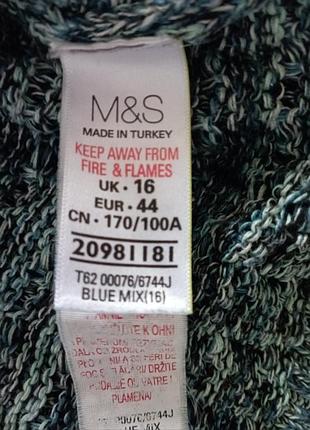 Свитер хлопковый разноколевийный, джемпер женский m&amp;s collection 8