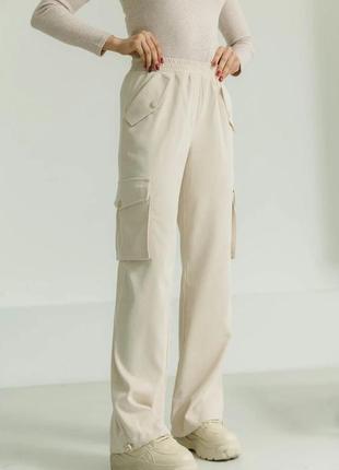 Молодежные вельветовые брюки карго с карманом из качественной итальянской ткани 42-52 размеры разные цвета2 фото