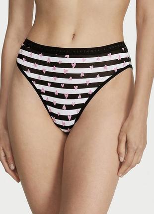 Трусики хлопковые брифы полоска оригинал victoria’s secret