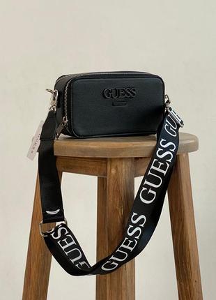 Женская сумка guess кросс-боди черная