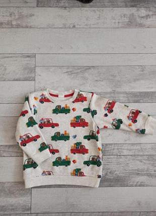Свитшот новогодний h&m 80р