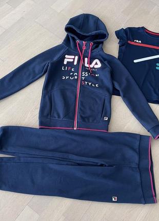 Fila спортивный костюм (футболка в подарок)