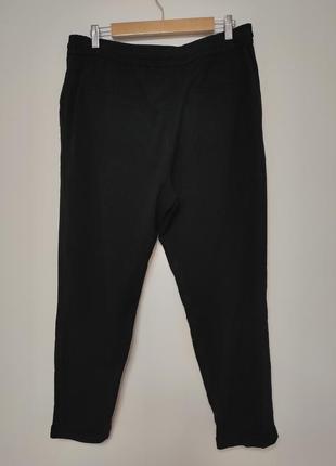 Брюки штани чоловічі прямі звужені знизу чорні ostin, розмір l2 фото