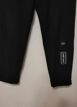 Брюки брюки мужские прямые зауженные снизу черные оstin, размер l3 фото
