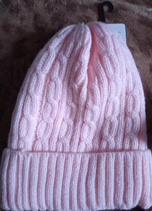 Зимние теплые шапки для девочек