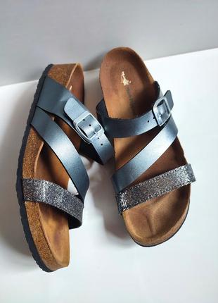 Ортопедические шлёпки шлёпанцы сланцы от hush puppies ☕ 41р/стелька 26см