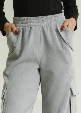 Молодежные вельветовые брюки карго с карманом из качественной итальянской ткани 42-52 размеры разные цвета7 фото