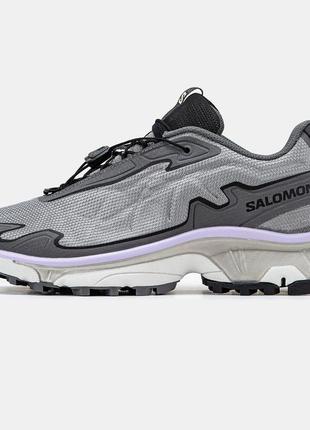 Мужские кроссовки salomon xt-slate grey white 40