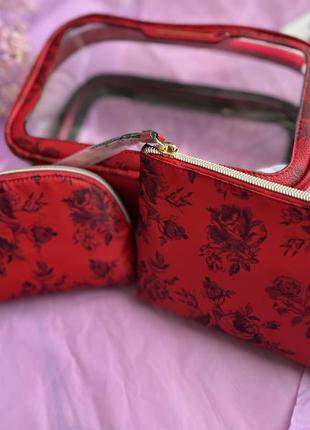 3 в 1 косметичка 3-piece makeup bag victoria’s secret