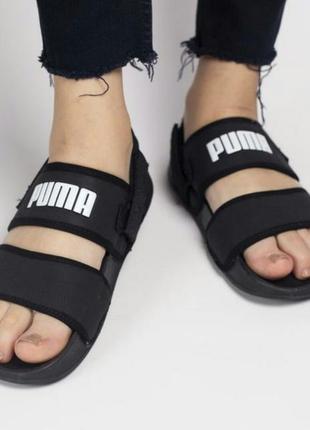 Сандали puma sandal black сандалі босоніжки босоножки6 фото