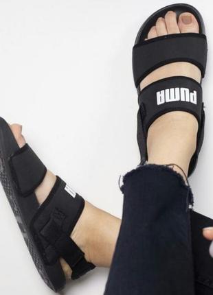 Сандали puma sandal black сандалі босоніжки босоножки8 фото