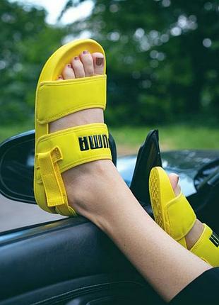 Сандали puma sandal yellow сандалі босоніжки босоножки1 фото