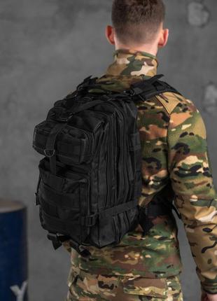 Штурмический тактический рюкзак 25л indestructible черный 13170