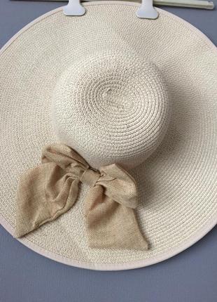 Летняя шляпа с большими полями 57 размер.4 фото