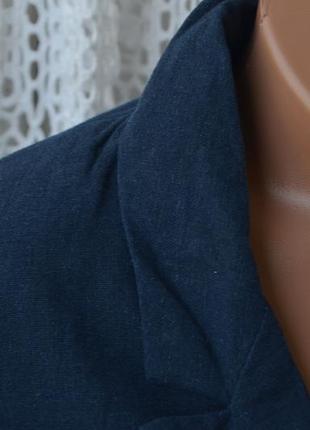 40/м фірмовий жіночий стильний лляний піджак оверсайз неві6 фото