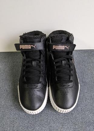 ❗️❗️❗️кеды, кроссовки женские puma carina mid fur jr 37 р. оригинал6 фото