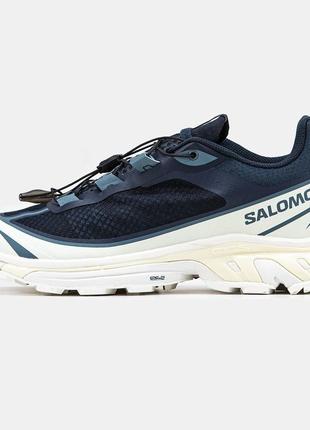 Мужские кроссовки salomon xt-6 ft / саломон хт6 синие саломоны спортивные демисезонные весенние, летние, осенние10 фото