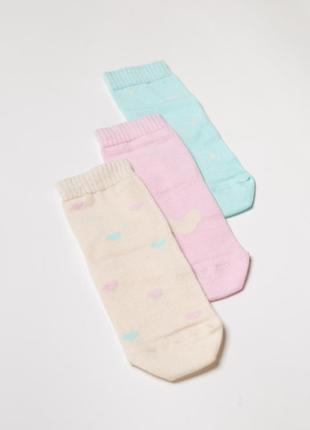 Набор носков (3 пары) "сердца" "мамин дім"