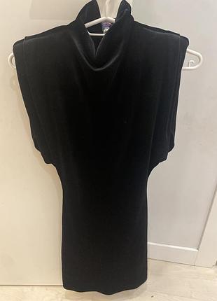 Оксамитова сукня zara з підплічниками з вечірньоі колекціі