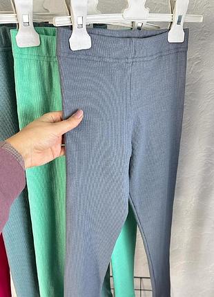 7 цветов🌈 детские лосины рубчик, леггинсы рубчик, яркие лосины весна осень лето сиреневые ментоловые розовые серые лосины