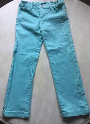 Нові бавовняні супер яскраві літні джинси для дівчинки