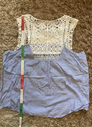Шикарная летняя блуза- маечка большого размера3 фото