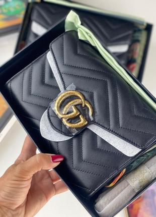 Сумка шкіряна чорна клатч шкіряний