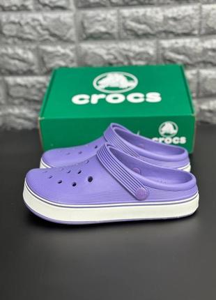 Женские шлепанцы crocs фиолетовые тапочки крокс8 фото