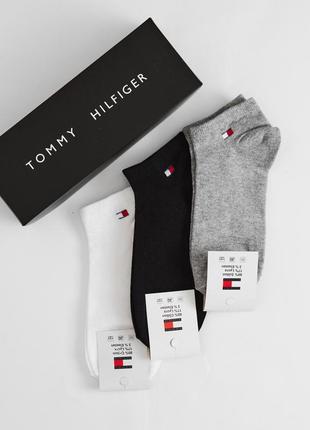 Набір шкарпеток tommy hilfiger короткі в подарунковій коробці 9 пар2 фото