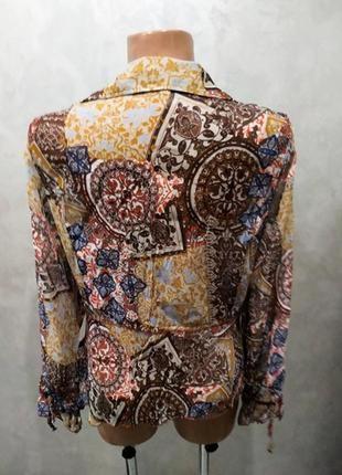 363.эффективная легкая блузка в принт британского бренда модной одежды biba4 фото