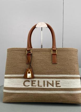 Сумка в стиле celine тряпная беж