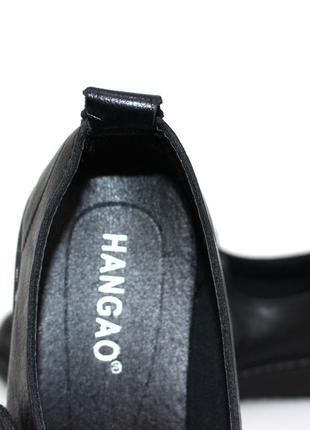 Черные базовые женские туфли весна-осень, без каблуков, на застежке липучки,женная обувь демисезон5 фото