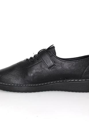 Черные базовые женские туфли весна-осень, без каблуков, на застежке липучки,женная обувь демисезон7 фото