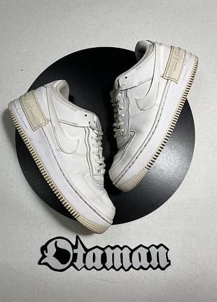 Кроссовки nike air force shadow white