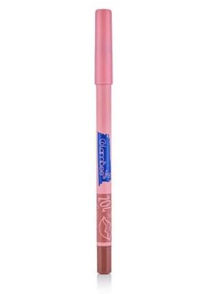 Гелевий олівець для губ glambee satin lip liner 204
