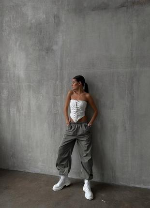 Базовые брюки карго, плащевка эмми (высокого качества)
черный, серый, беж7 фото