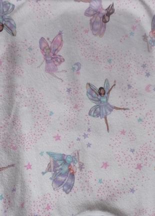 Велюровая нежная пижамка девочке на 5-6 лет феи4 фото