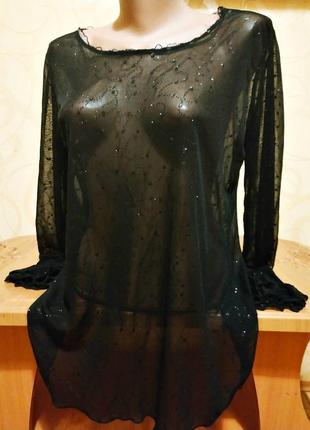 Привлекательная легкая блузка с декором satsuma london, бур-во крупнобритания1 фото