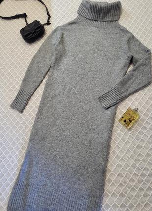 Стильное вязаное миди платье свитер h&amp;m4 фото