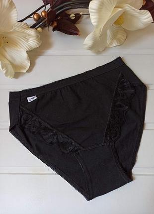 Бавовняні трусики з мереживом