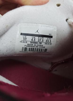 Air jordan 6 retro gs «maroon»,9 фото