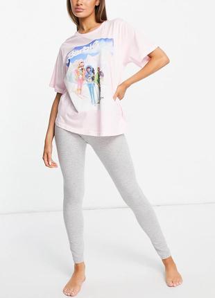 Штани для дому barbie asos сірі розмір м