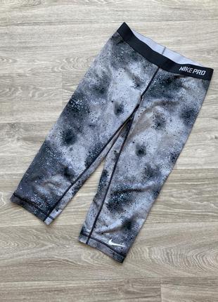 Женские спортивные штаны леггинсы лосины капри nike pro cool capri2 фото