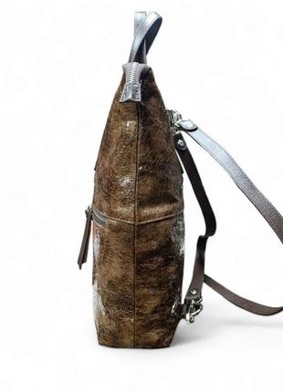 Сумка-рюкзак жіноча з натуральної шкіри karya туреччина3 фото