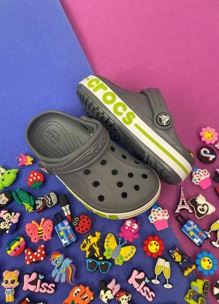 Детские стильные кроксы сабо crocs bayaband