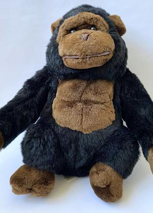 Мягкая игрушка обезьяна горилла чёрная обезьянка4 фото
