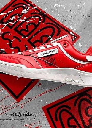 Шкіряні чоловічі reebok keith haring club c legacy 40,5-41 розмір